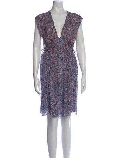Pre-owned Isabel Marant Silk Knee-length Dress In Pink