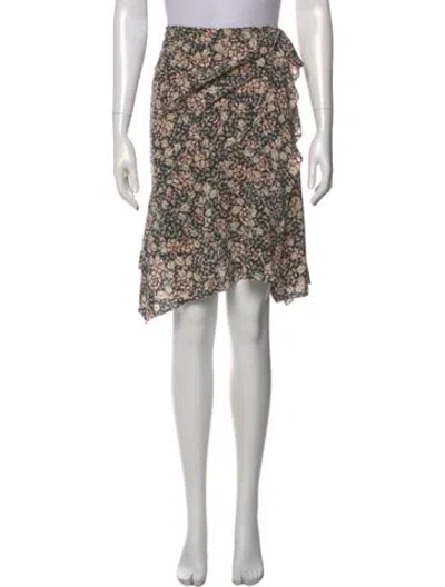 Pre-owned Isabel Marant Silk Knee-length Skirt In Black