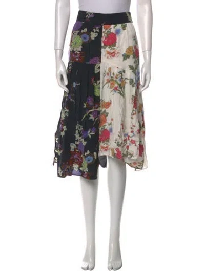 Pre-owned Isabel Marant Silk Knee-length Skirt In Blue