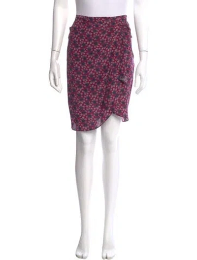 Pre-owned Isabel Marant Silk Knee-length Skirt In Blue