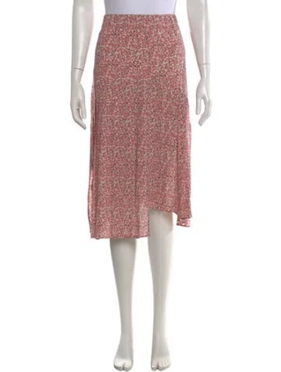 Pre-owned Isabel Marant Silk Knee-length Skirt In Pink