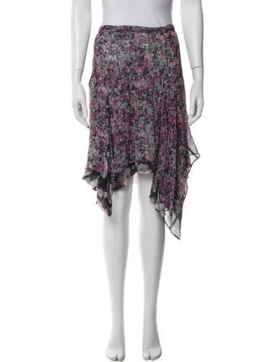 Pre-owned Isabel Marant Silk Knee-length Skirt W/ Tags In White