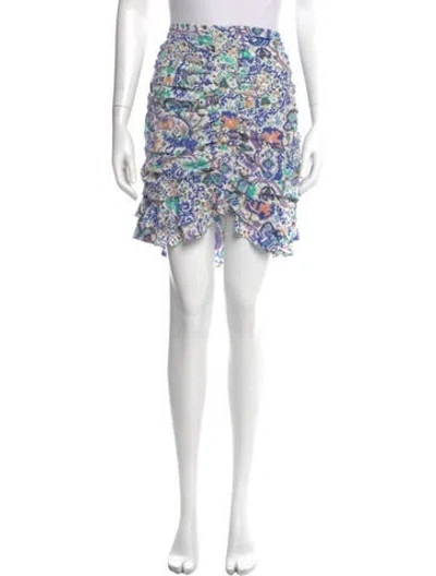 Pre-owned Isabel Marant Silk Knee-length Skirt In White
