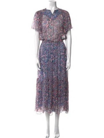 Pre-owned Isabel Marant Silk Long Dress In Black