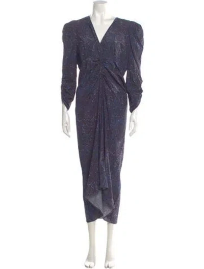 Pre-owned Isabel Marant Silk Long Dress In Multi
