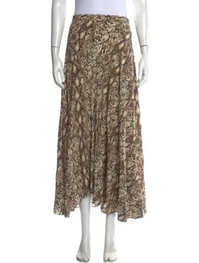 Pre-owned Isabel Marant Silk Long Skirt In Multicolor
