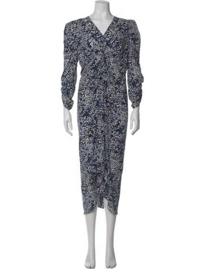 Pre-owned Isabel Marant Silk Midi Length Dress In Multi