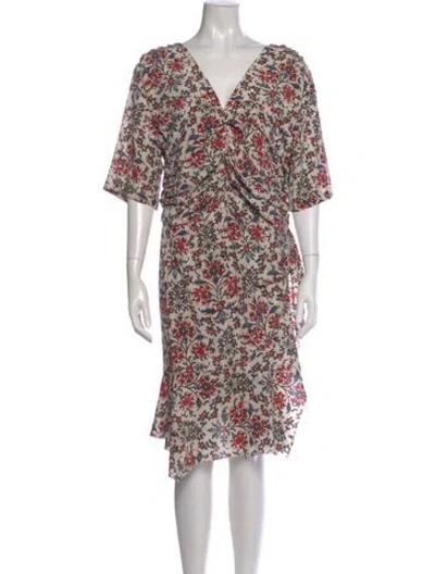 Pre-owned Isabel Marant Silk Midi Length Dress In Neutral