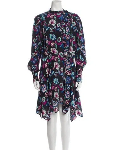 Pre-owned Isabel Marant Silk Midi Length Dress W/ Tags In Black