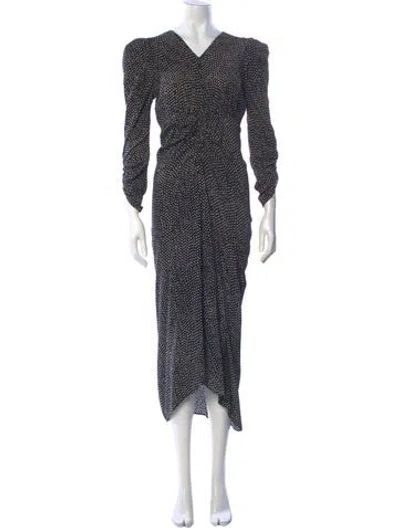 Pre-owned Isabel Marant Silk Midi Length Dress W/ Tags In Blue