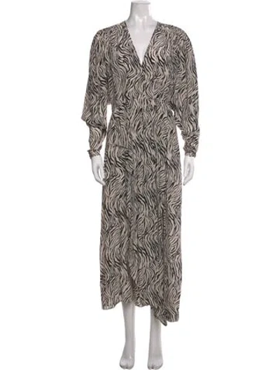 Pre-owned Isabel Marant Silk Midi Length Dress W/ Tags In Neutral