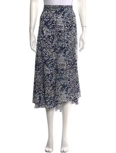 Pre-owned Isabel Marant Silk Midi Length Skirt In Blue