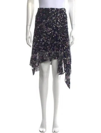 Pre-owned Isabel Marant Silk Midi Length Skirt In Blue
