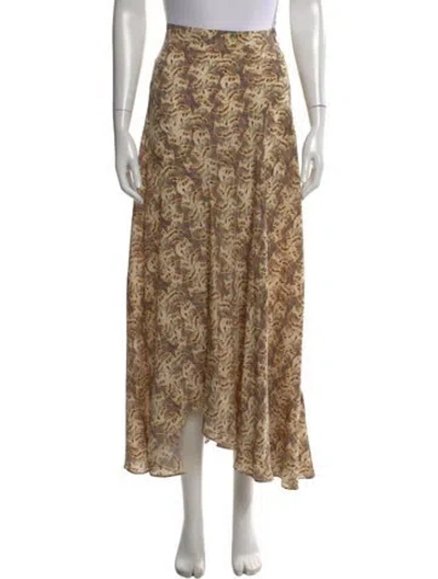 Pre-owned Isabel Marant Silk Midi Length Skirt In Multi