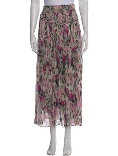 Pre-owned Isabel Marant Silk Midi Length Skirt In Multi
