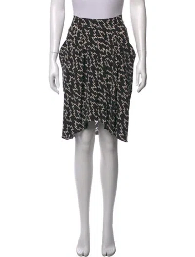 Pre-owned Isabel Marant Silk Midi Length Skirt In Multi