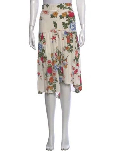 Pre-owned Isabel Marant Silk Midi Length Skirt In Neutrals