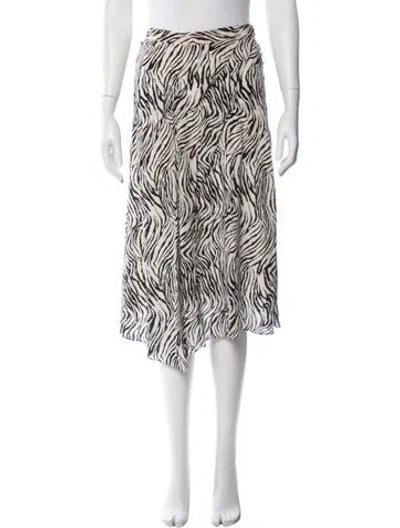 Pre-owned Isabel Marant Silk Midi Length Skirt W/ Tags In Pink