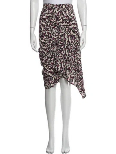 Pre-owned Isabel Marant Silk Midi Length Skirt W/ Tags In White