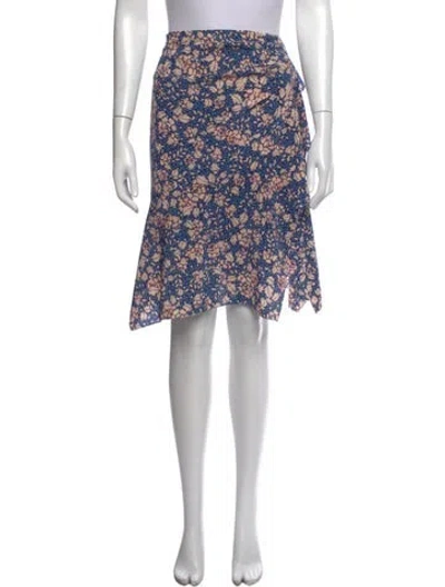 Pre-owned Isabel Marant Silk Midi Length Skirt In White