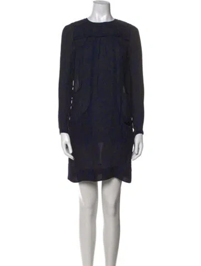 Pre-owned Isabel Marant Silk Mini Dress In Black