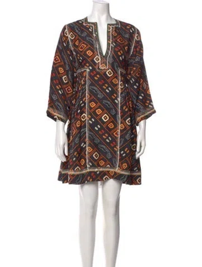 Pre-owned Isabel Marant Silk Mini Dress In Black