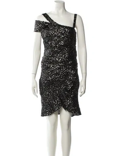 Pre-owned Isabel Marant Silk Mini Dress In Black