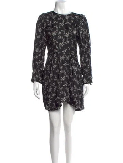 Pre-owned Isabel Marant Silk Mini Dress In Black