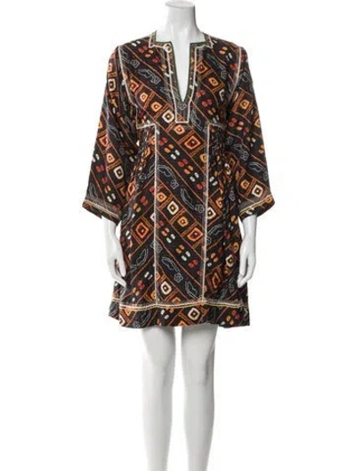 Pre-owned Isabel Marant Silk Mini Dress In Black