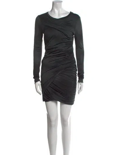 Pre-owned Isabel Marant Silk Mini Dress In Black