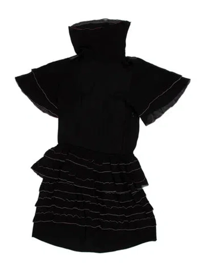 Pre-owned Isabel Marant Silk Mini Dress In Black