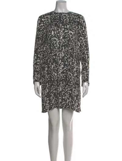 Pre-owned Isabel Marant Silk Mini Dress In Black