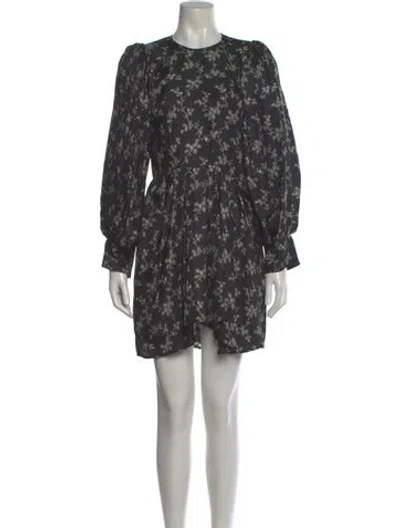 Pre-owned Isabel Marant Silk Mini Dress In Black
