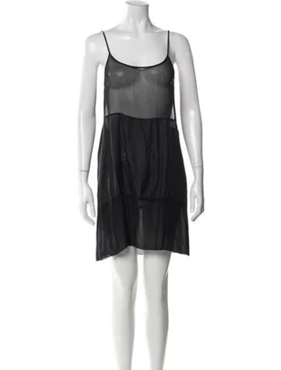 Pre-owned Isabel Marant Silk Mini Dress In Black