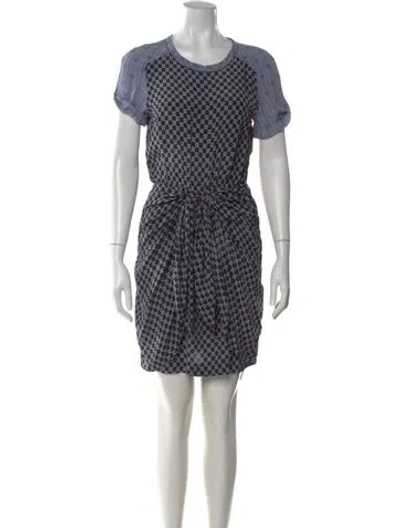 Pre-owned Isabel Marant Silk Mini Dress In Black