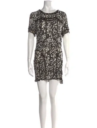 Pre-owned Isabel Marant Silk Mini Dress In Black