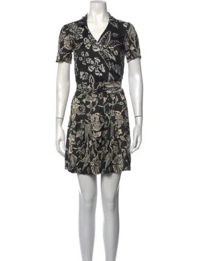 Pre-owned Isabel Marant Silk Mini Dress In Black