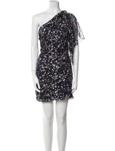 Pre-owned Isabel Marant Silk Mini Dress In Blue