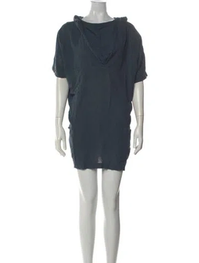 Pre-owned Isabel Marant Silk Mini Dress In Blue