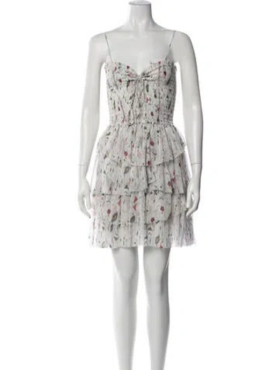 Pre-owned Isabel Marant Silk Mini Dress In Blue