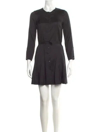Pre-owned Isabel Marant Silk Mini Dress In Gray