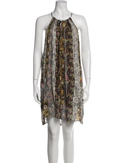 Pre-owned Isabel Marant Silk Mini Dress In Multi
