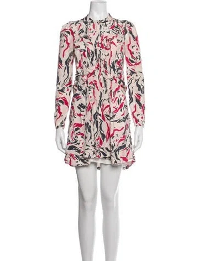 Pre-owned Isabel Marant Silk Mini Dress In Multicolor