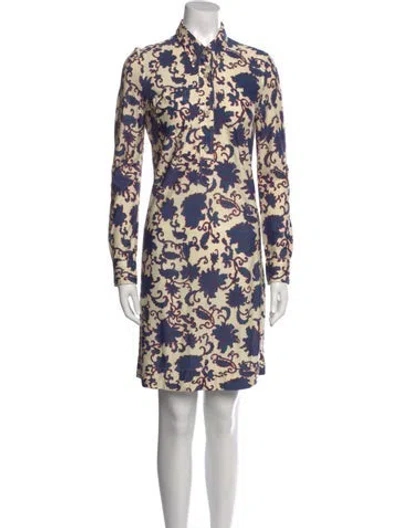 Pre-owned Isabel Marant Silk Mini Dress In Neutral