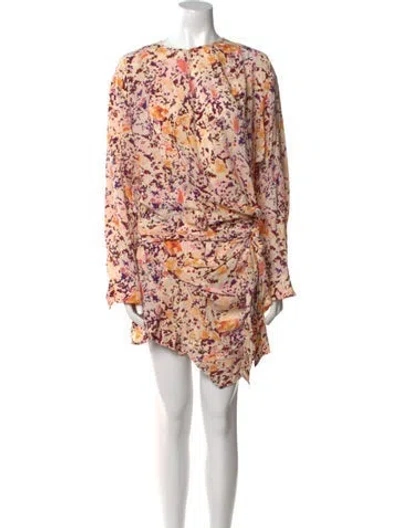 Pre-owned Isabel Marant Silk Mini Dress In Pink