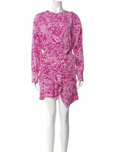 Pre-owned Isabel Marant Silk Mini Dress In Pink