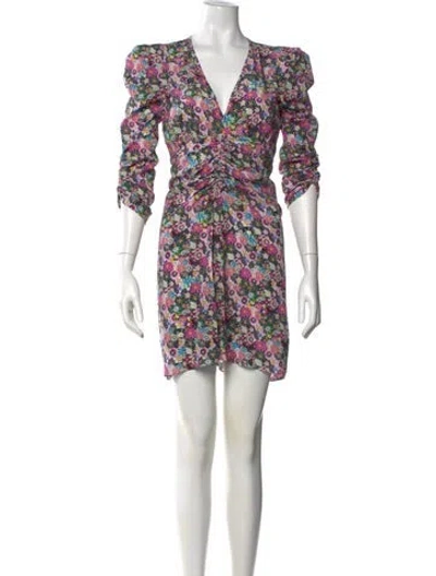 Pre-owned Isabel Marant Silk Mini Dress In Pink