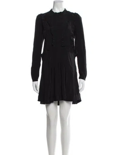 Pre-owned Isabel Marant Silk Mini Dress W/ Tags In Black