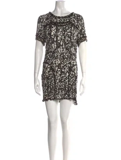 Pre-owned Isabel Marant Silk Mini Dress W/ Tags In Black