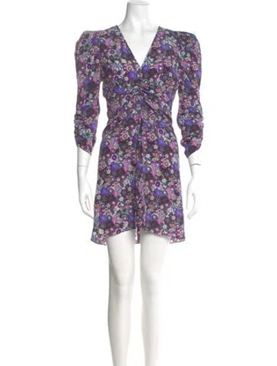 Pre-owned Isabel Marant Silk Mini Dress W/ Tags In Blue